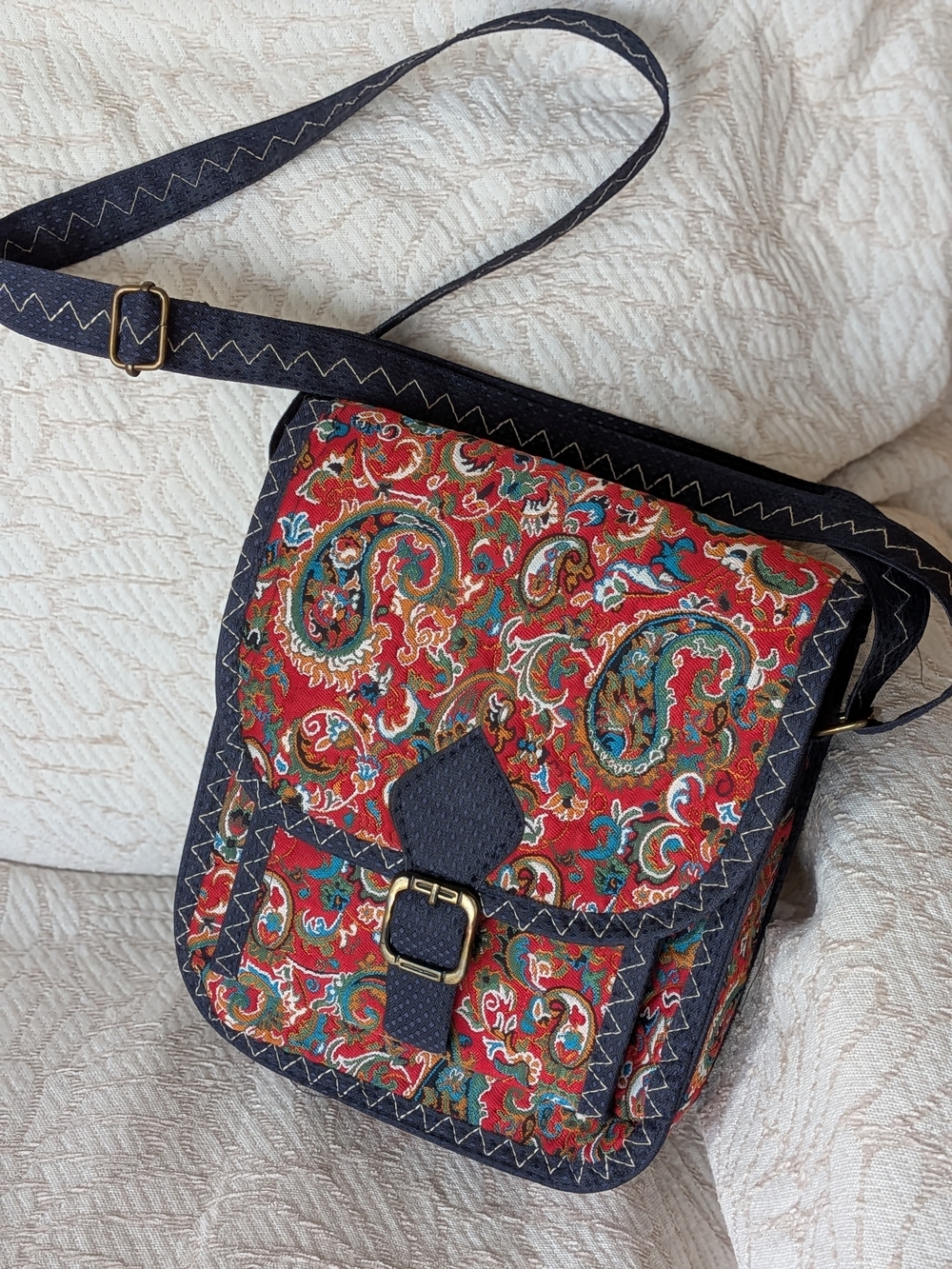 Turkish Paisley Crossbody Bag